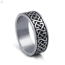 Vintage Stainless Steel Statement Silver Celtic Rings